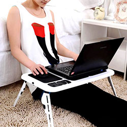 Multi-functional Laptop Table With Cooling Fan