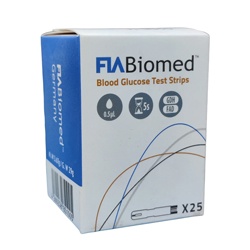 FIA Biomed Salut Blood Glucose Meter Test Strips (25pcs)