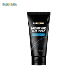 Rajkonna Brightening Clay Mask Activated Charcoal with Aloe & Vitamin E - Unveil Your Radiance