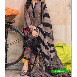 Pakistani Charizma Salwar Kameez 3-PC Unstitched Chunri Embroidered Lawn Collection CH4-01