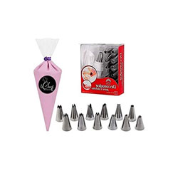 12 Piece Cake Decorating Set Frosting Icing Piping Bag