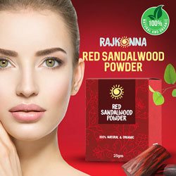 Rajkonna Red Sandalwood Powder - Nature's Secret for Radiant Skin