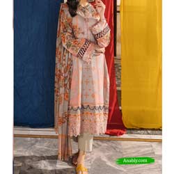 Pakistani Charizma Salwar Kameez 3-PC Unstitched Chunri Embroidered Lawn Collection CH4-06