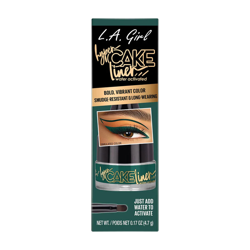 L.A. Girl Hyper Cake Liner - Flash Teal | Bold Water-Activated Eyeliner