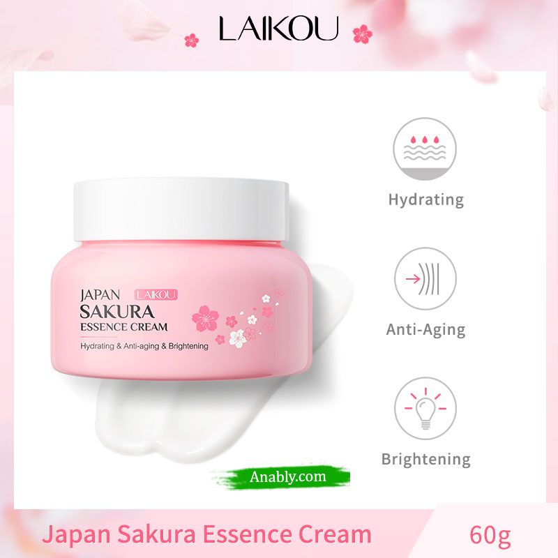 LAIKOU Japan Sakura Essence Cream 60g - Hydrate, Rejuvenate, Restore Skin Elasticity