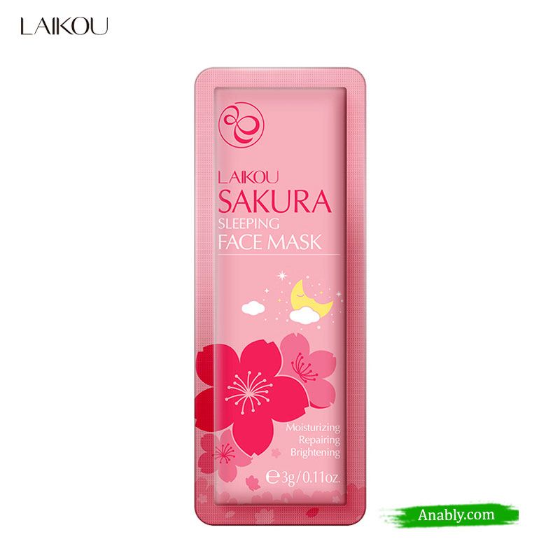 LAIKOU Sakura Sleeping Face Mask 3g - Overnight Repair and Nourishment