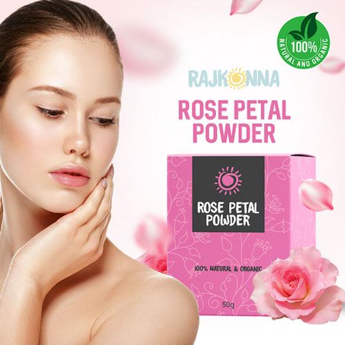 Rajkonna Rose Petal Powder - Illuminate Your Beauty Naturally