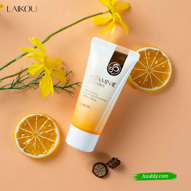 LAIKOU Vitamin C Cleanser 50g - Brighten Your Skin with Vitamin C!