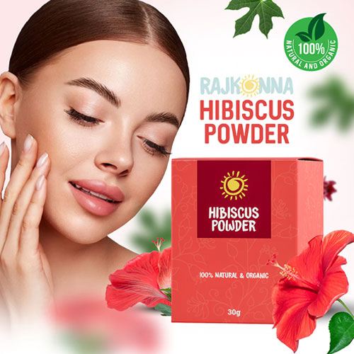 Get Gorgeous with Rajkonna Hibiscus Powder - Your Natural Beauty Boost