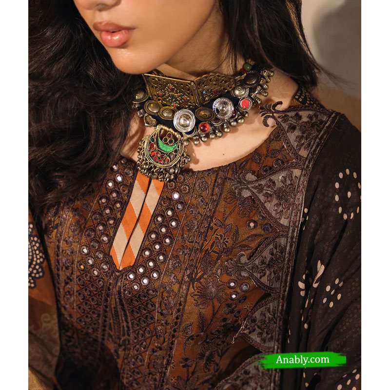 Pakistani Charizma 3-PC Unstitched Chunri Embroidered Lawn Collection CH4-05