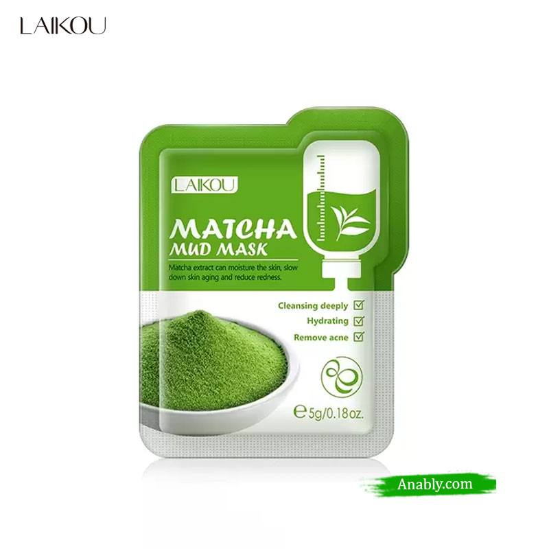 LAIKOU Matcha Mud Mask – Deep Cleansing & Anti-Aging Skin Treatment