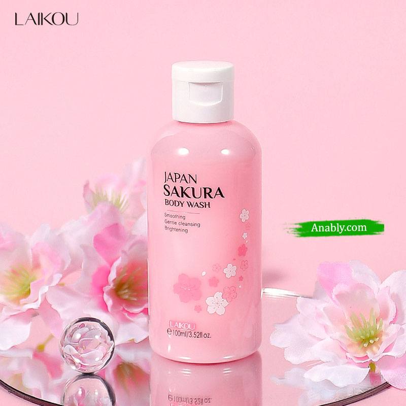 LAIKOU Japan Sakura Body Wash 100ml - Moisturize, Brighten, Relax