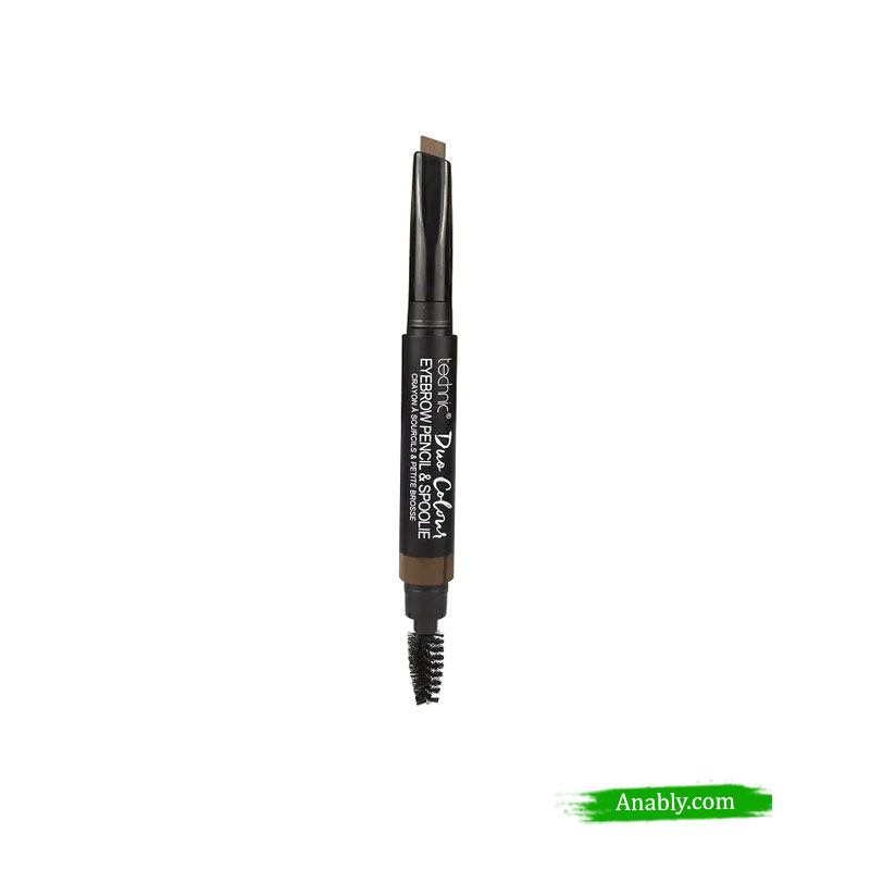 Technic Duo Colour Eyebrow Pencil & Spoolie - Brunette