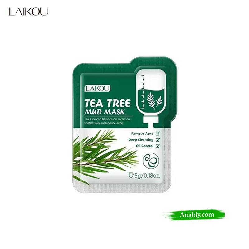 LAIKOU Tea Tree Mud Mask 5g - Unveil a Fresh, Glowing You!