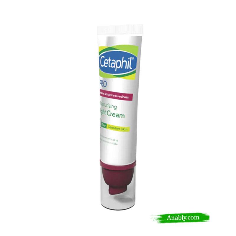 Cetaphil Pro Moisturising Night Cream 50ml - For Sensitive and Redness-Prone Skin