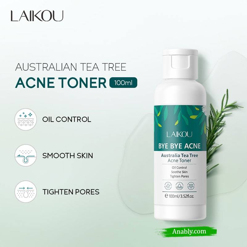 LAIKOU Australia Tea Tree Bye Bye Acne Toner 100ml- Oil Control & Acne Soothing Solution