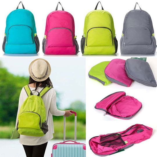 Lightweight Foldable Waterproof Backpack Nylon Sport Travel Bag 0